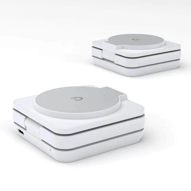 Foldable 3-in-1 Magnetic Charging Station, 15W Fast Wireless Charger Stand for Magsafe, Portable Travel Charging Dock for iPhone