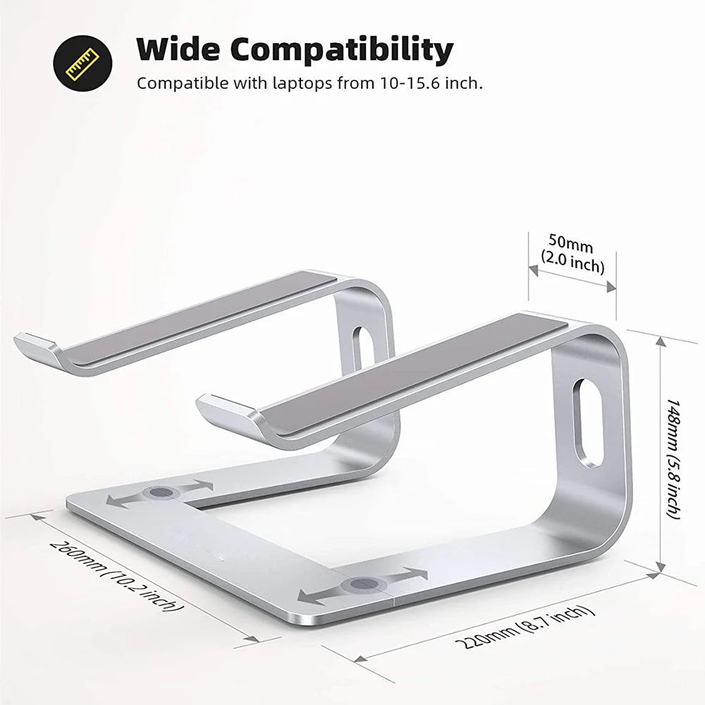 Laptop Stand Ergonomic Aluminum Alloy Computer Stand Detachable Laptop Riser Notebook Holder Stand Compatible For MacBook Air 13