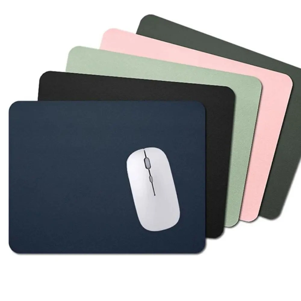 High Quality Leather Mouse Pad Non-slip Wear Resistant Gaming Desk Mat Universal Solid Color Writing Mat Home Office