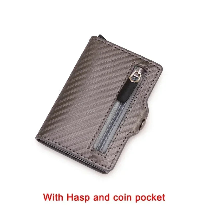 Rfid Luxury Credit Card Holder Men Wallet Business Cardholder Case Carbon Fiber Minimalist Wallet Money Bag Desk Accessories