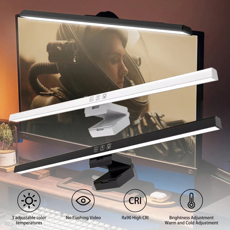 USB Computer Monitor Light Bar 50cm Screen Hanging Lamp Stepless Dimming Desk Light Eye Protection Reading Lamp