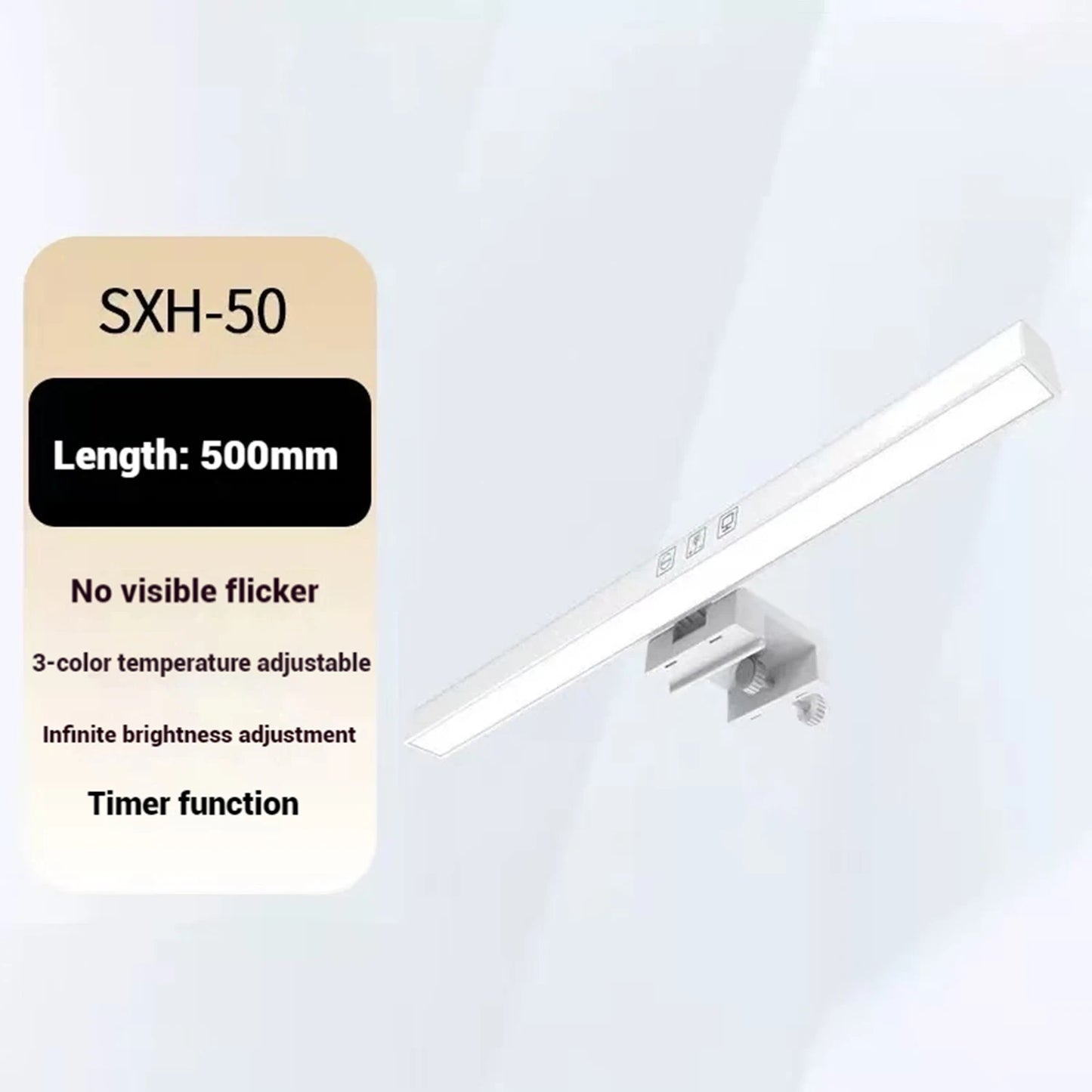 50cm Computer Monitor Light Bar Screen Hanging Lights Stepless Dimming USB Desk Lamp For Study Reading Light Table Monitor Lamp