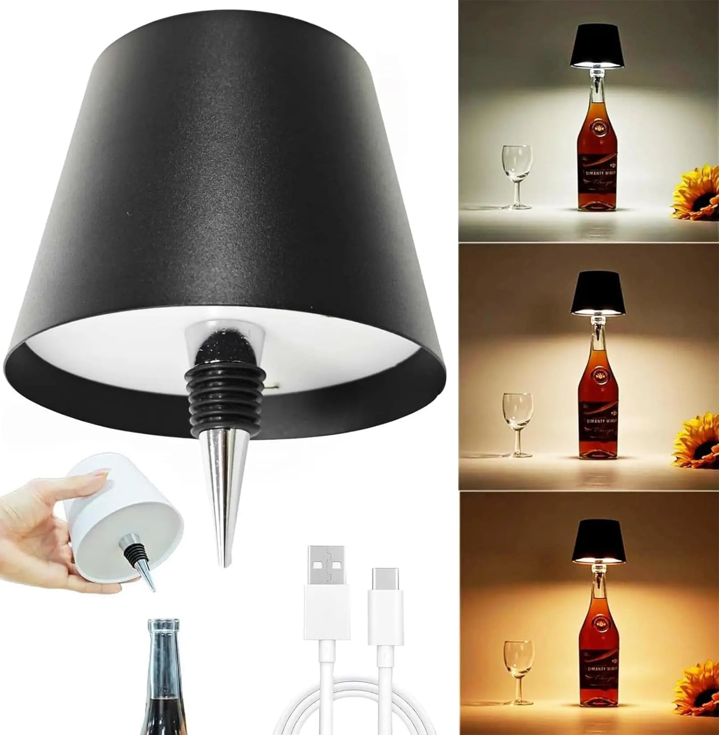Colors and Stepless Dimming Night Lamp Fecor Desk Lights