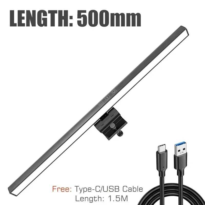 LED Monitor Light Bar for PC Computer - Dimmable Screen Light 33cm/50cm USB Powered Desk Lamp for Office Study Reading