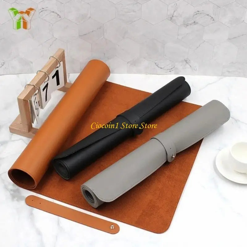 Leather Mouse Pad Extended Desk Mats Office Desk Mats Gaming Desk Pad for Keyboard and Mouse Nonslip Writing Surfaces