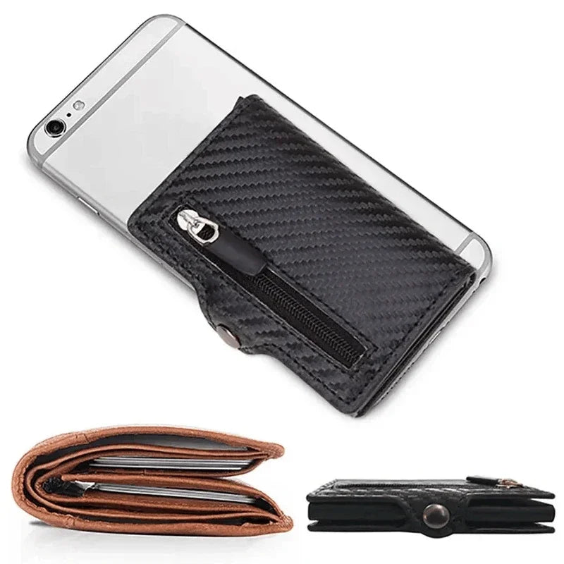 Rfid Luxury Credit Card Holder Men Wallet Business Cardholder Case Carbon Fiber Minimalist Wallet Money Bag Desk Accessories