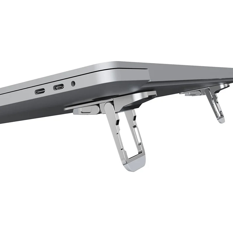 Ultra Light Aluminum Laptop Stand, NILLKIN 3-Angle Ergonomic Holder, Non-Marking Glue & Anti-Wobble Base, Heat Dissipation