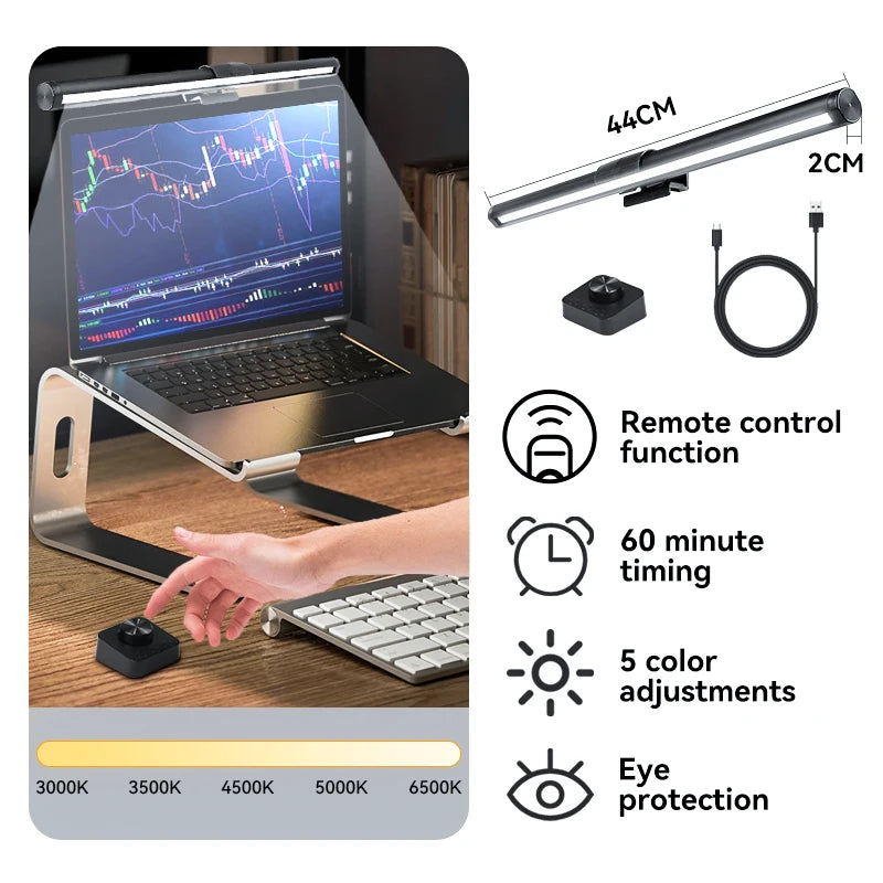 Monitor Bar LED Desk Light Computer Game For Pc Dimming Light USB Reading Light Monitor Backlight Screen RGB Light Office Lamp