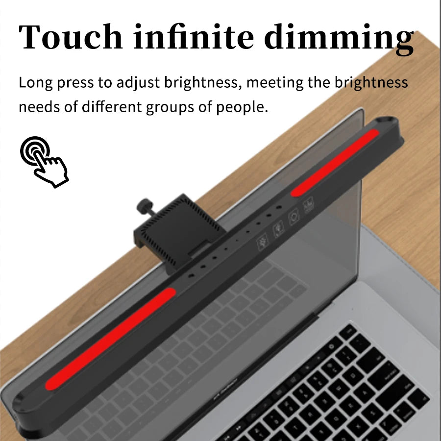 LED Screen Light Bar Monitor Lamp Backlight Asymmetric No Glare Eye Care USB Touch Dimmable Computer Display Hanging Light