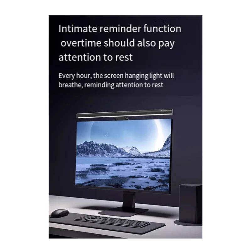 BHBD-Monitor Light Bar Touch / Wireless Remote Dual Control Eye Protection Anti-Glare USB Reading Light For Computer