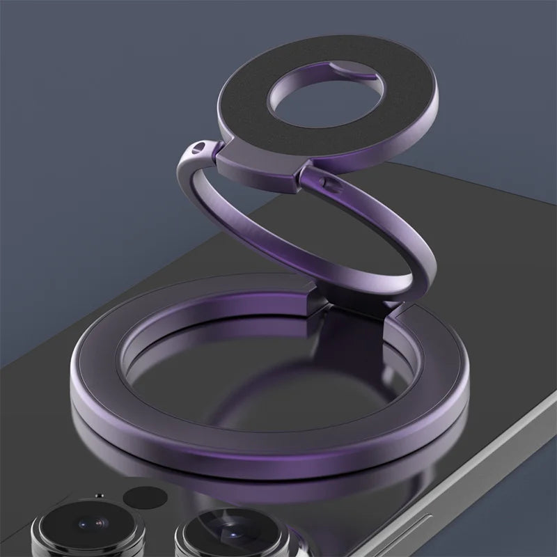 MagSafe Double Sided Magnetic Phone Ring Holder Portable Folding Cellphone Stand Accessory Grip Bracket Support Universal