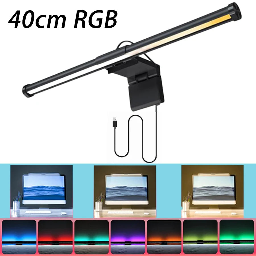 Desktop Monitor Light Bar  Eye Care Lighting Work Game Learning Reading Dimming Table Light Strip RGB Atmosphere Lamp