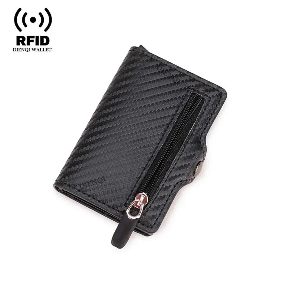 Rfid Luxury Credit Card Holder Men Wallet Business Cardholder Case Carbon Fiber Minimalist Wallet Money Bag Desk Accessories
