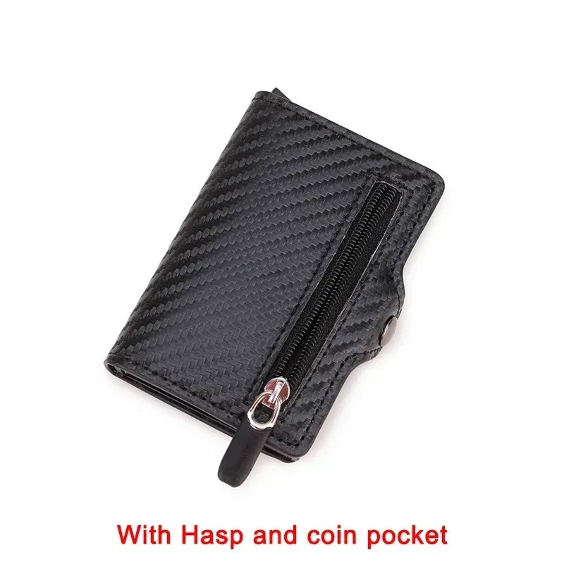 Rfid Luxury Credit Card Holder Men Wallet Business Cardholder Case Carbon Fiber Minimalist Wallet Money Bag Desk Accessories