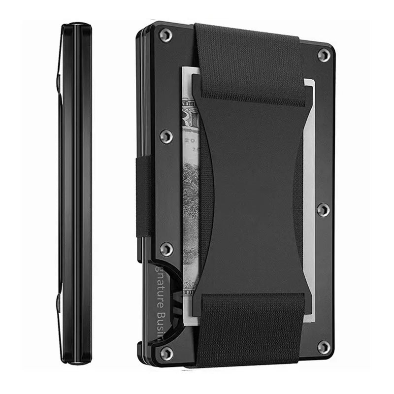 Forged Carbon Fiber Mini Slim Wallet case organizer for Men Cartera Tarjetero Hombre Cashback Credit Card Holder Luxury gift