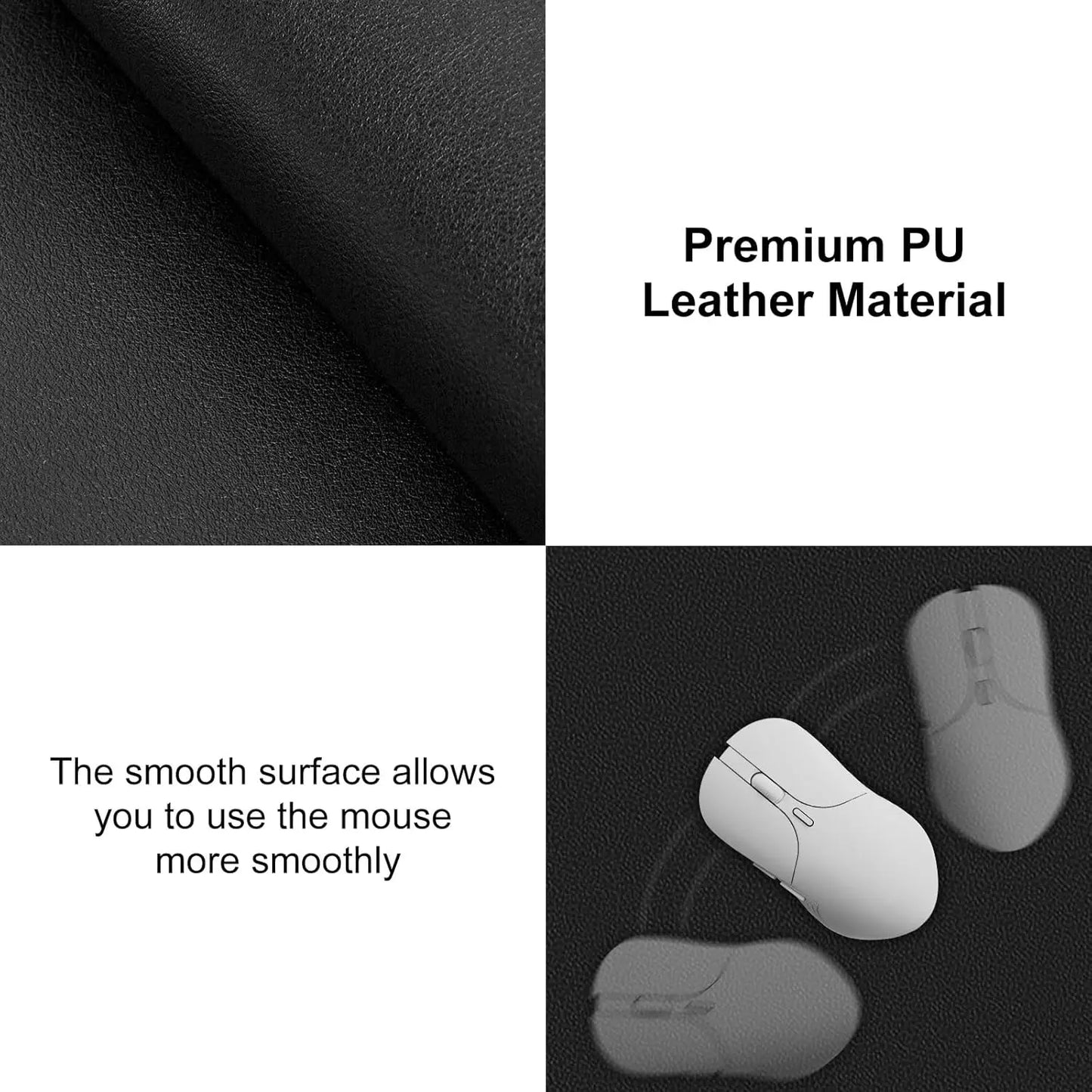 Large Office Leather Desk Mat, Mouse and Keyboard Pad, Computer and Laptop Mat, Desktop Protector and Cover, Writing Pad