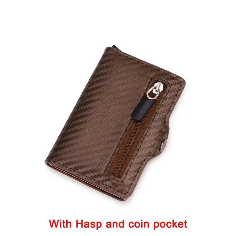 Rfid Luxury Credit Card Holder Men Wallet Business Cardholder Case Carbon Fiber Minimalist Wallet Money Bag Desk Accessories