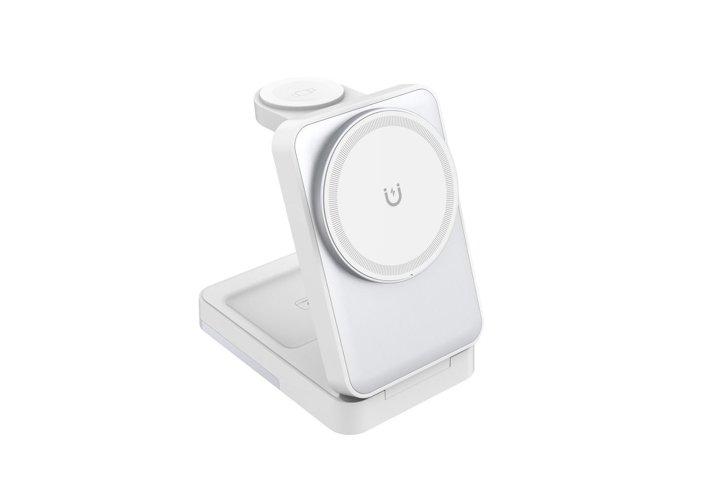 3 in 1 Charging Station - Foldable Wireless Charger Stand for Mag-Safe Portable, Travel Wireless Charger Station for Multiple De