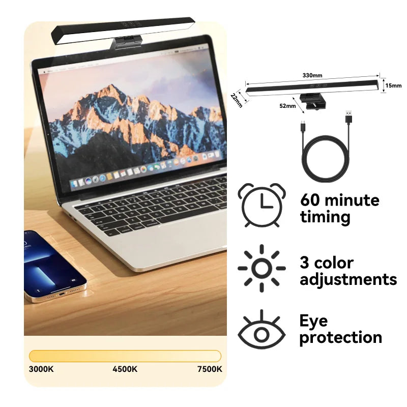 Monitor Bar LED Desk Light Computer Game For Pc Dimming Light USB Reading Light Monitor Backlight Screen RGB Light Office Lamp