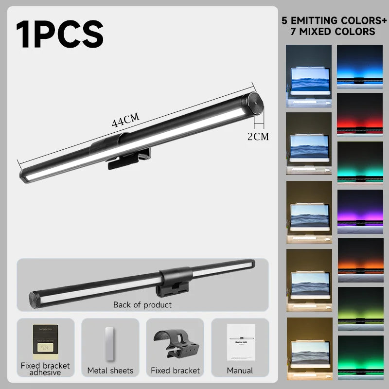 Monitor Bar LED Desk Light Computer Game For Pc Dimming Light USB Reading Light Monitor Backlight Screen RGB Light Office Lamp