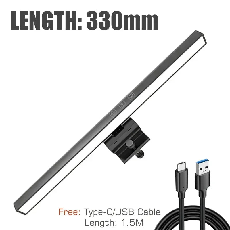 LED Monitor Light Bar for PC Computer - Dimmable Screen Light 33cm/50cm USB Powered Desk Lamp for Office Study Reading