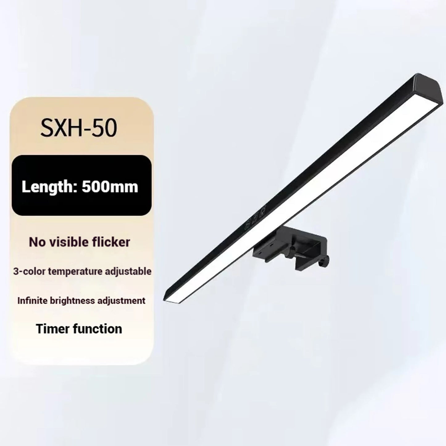 50cm Computer Monitor Light Bar Screen Hanging Lights Stepless Dimming USB Desk Lamp For Study Reading Light Table Monitor Lamp