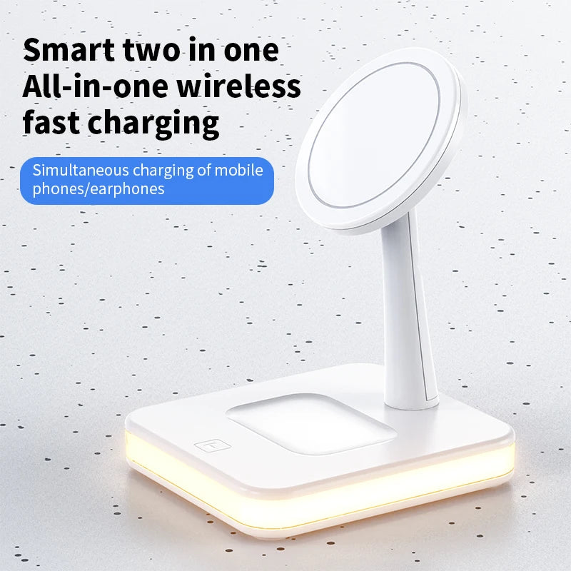 for Magsafe Magnetic Wireless Charger Bracket for iPhone for AirPods Pro Stand Holder Wired Charging Dock Base for Android Phone