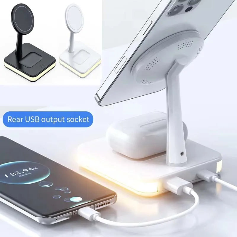 for Magsafe Magnetic Wireless Charger Bracket for iPhone for AirPods Pro Stand Holder Wired Charging Dock Base for Android Phone