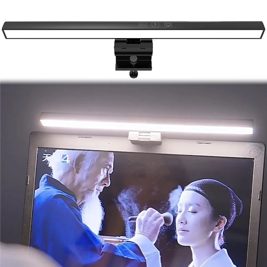LED Monitor Light Bar 33cm 50cm Computer Monitor Lamp Reading Desk Lamp Setup Screen Hanging Light Adjustable Color Temperature