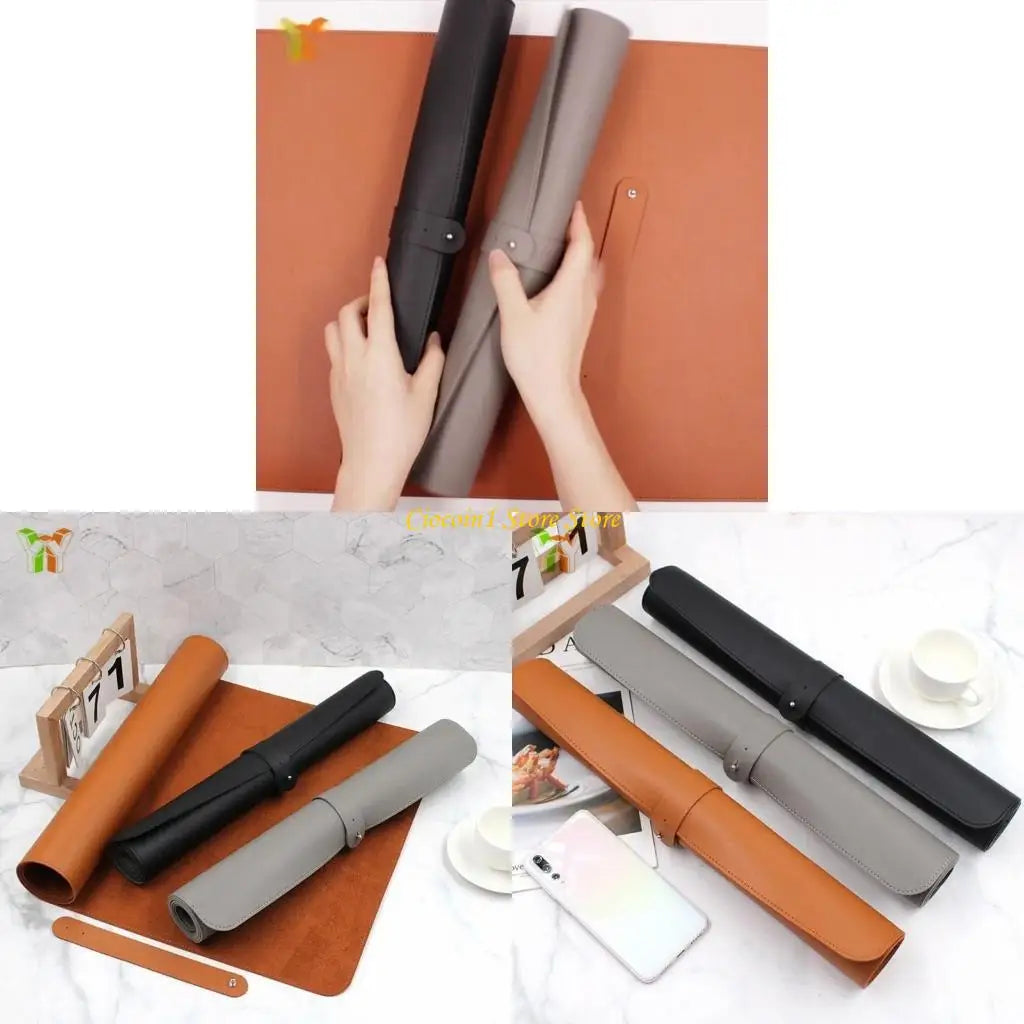 Leather Mouse Pad Extended Desk Mats Office Desk Mats Gaming Desk Pad for Keyboard and Mouse Nonslip Writing Surfaces