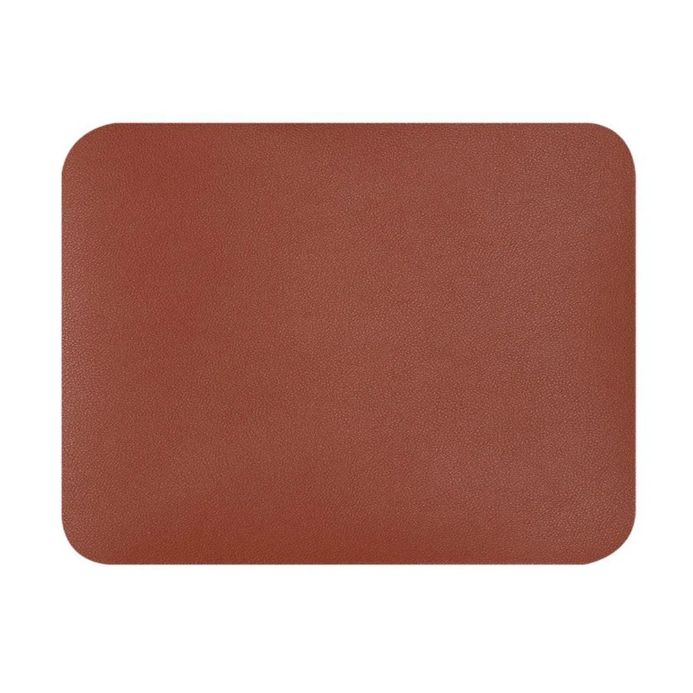High Quality Leather Mouse Pad Non-slip Wear Resistant Gaming Desk Mat Universal Solid Color Writing Mat Home Office