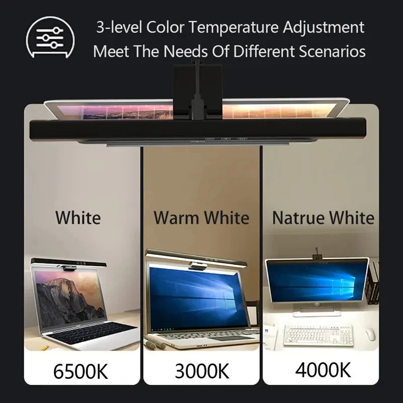 LED Monitor Light Bar for PC Computer - Dimmable Screen Light 33cm/50cm USB Powered Desk Lamp for Office Study Reading