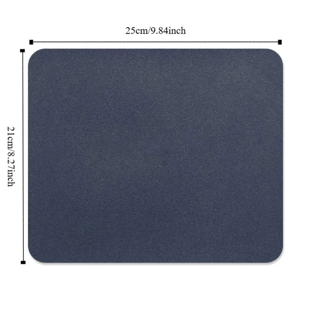High Quality Leather Mouse Pad Non-slip Wear Resistant Gaming Desk Mat Universal Solid Color Writing Mat Home Office