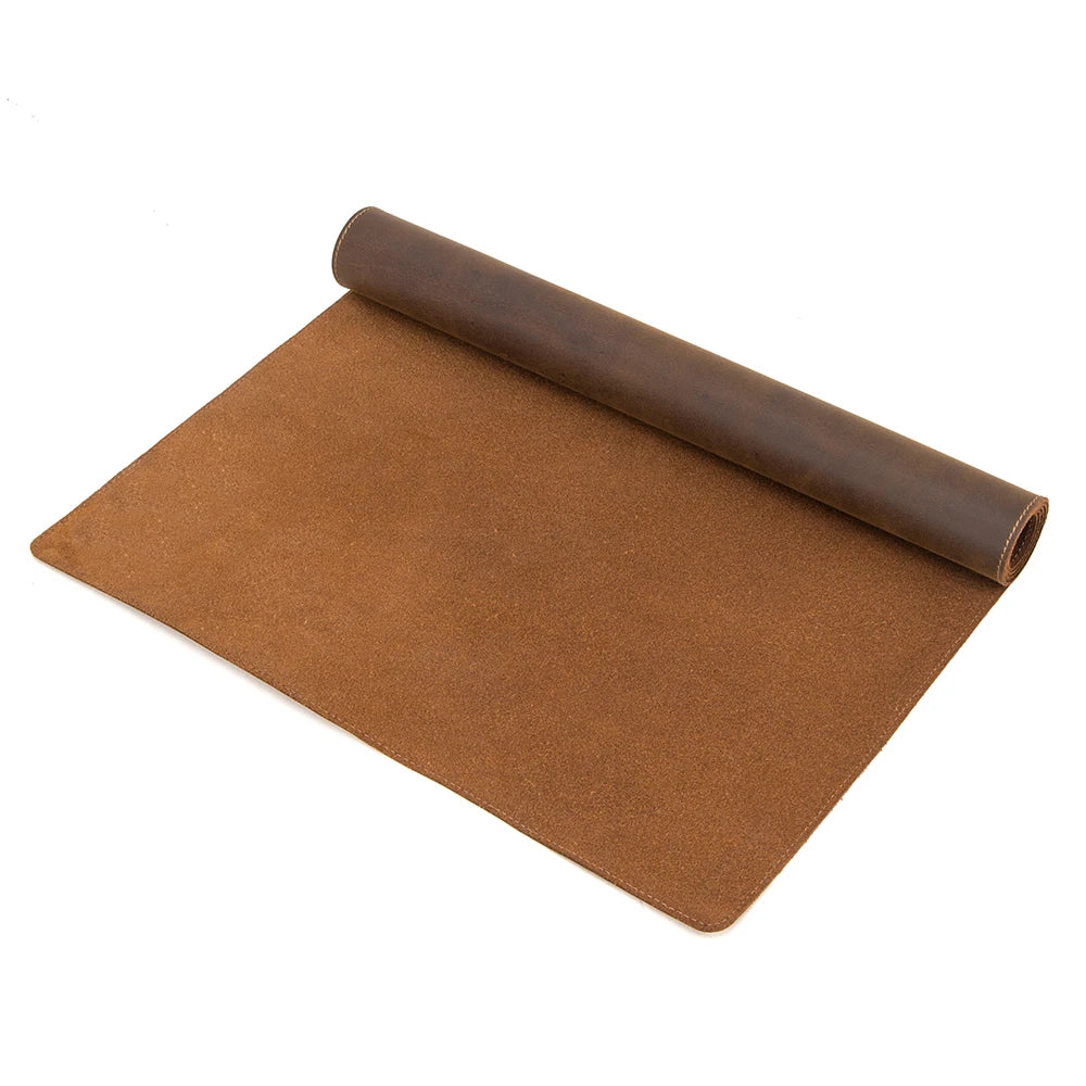 Handmade Leather Large Office Computer Desk Mat Table Keyboard Big Mouse Pad Laptop Cushion Desk Non-slip Gamer Mousepad Mat